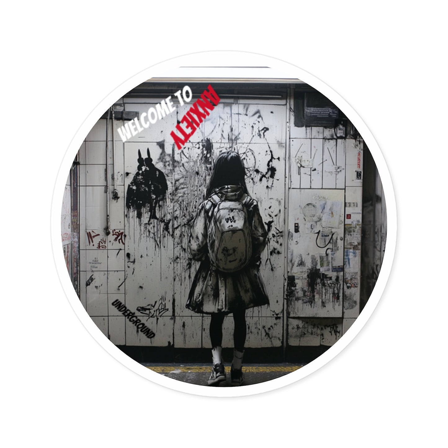 End of the Line Sticker - Underground Street Culture Art