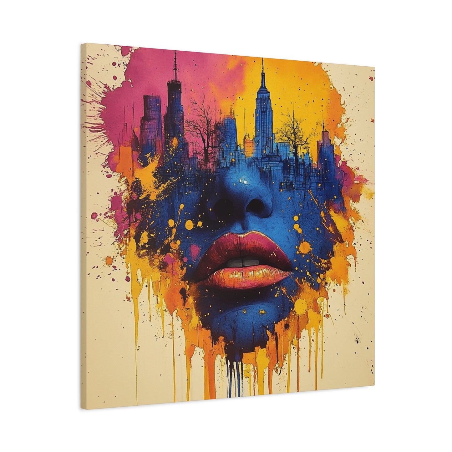 Kali Underground Bold Canvas Print - Unique Urban City Inspired Art